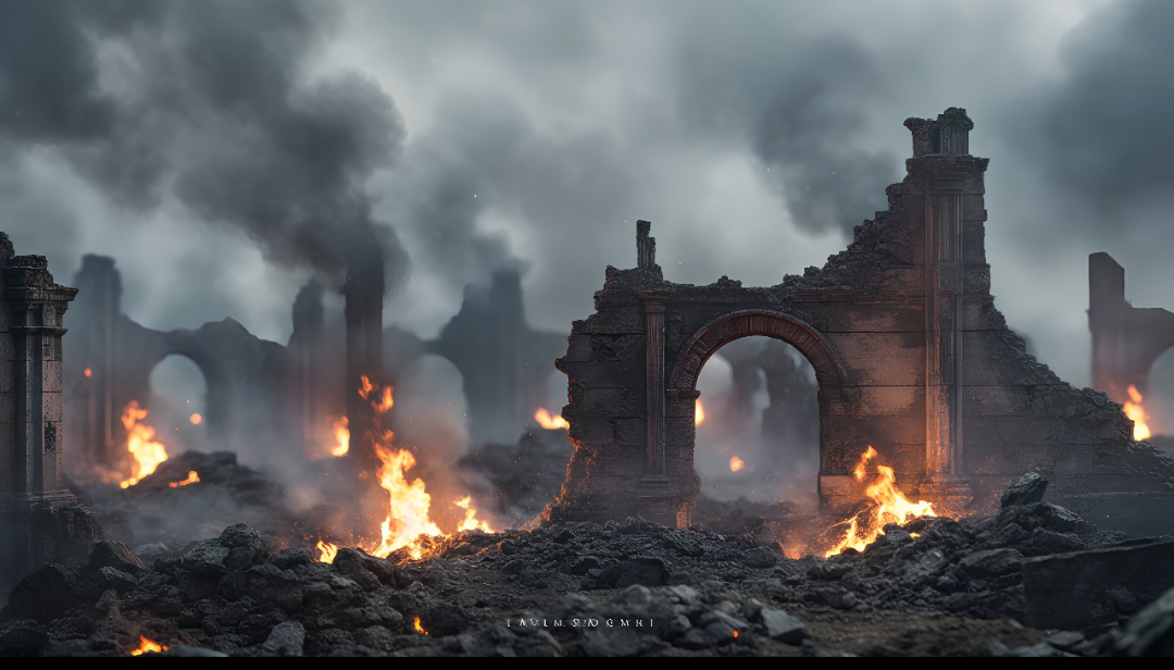 《排律.战火》(仄韵首押)